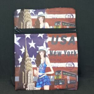 Usa New York American flag tourist bag